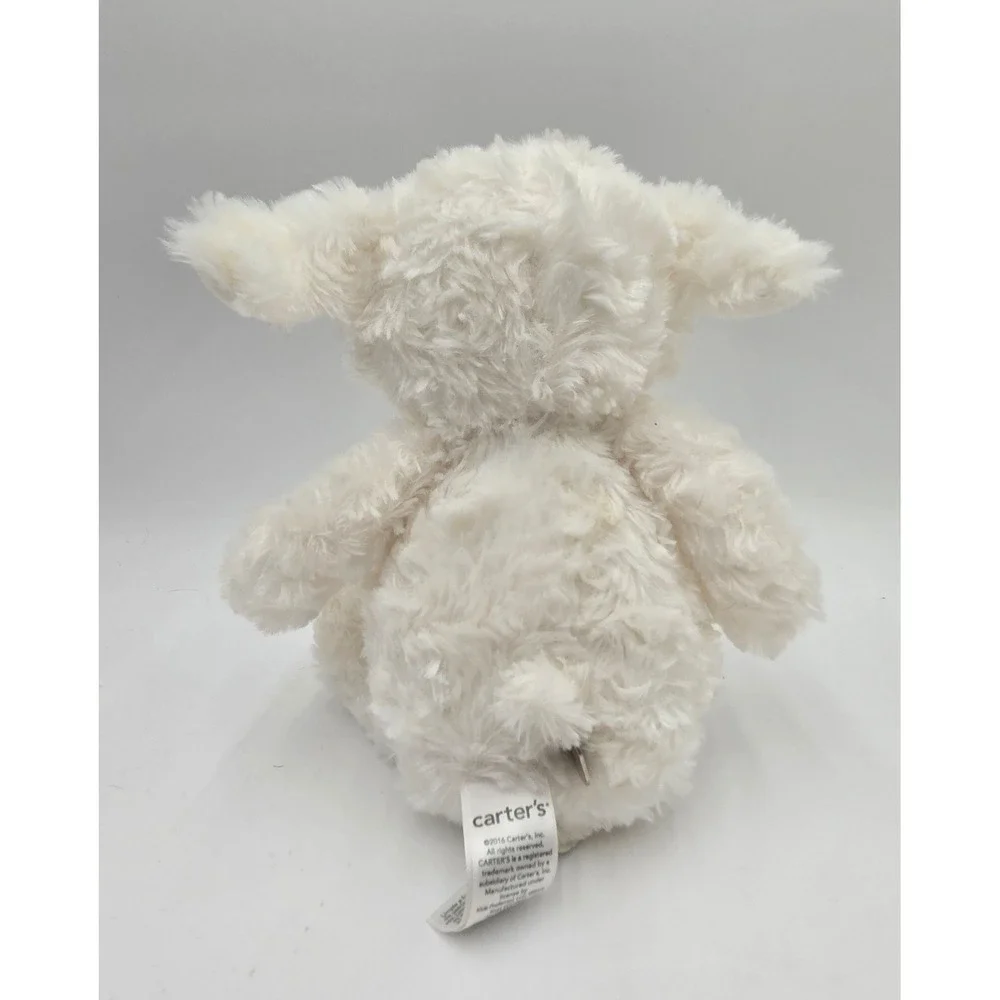 Carters White Lamb Plush Stuffed Animal Soft Sheep Toy Kids Preferred 2016